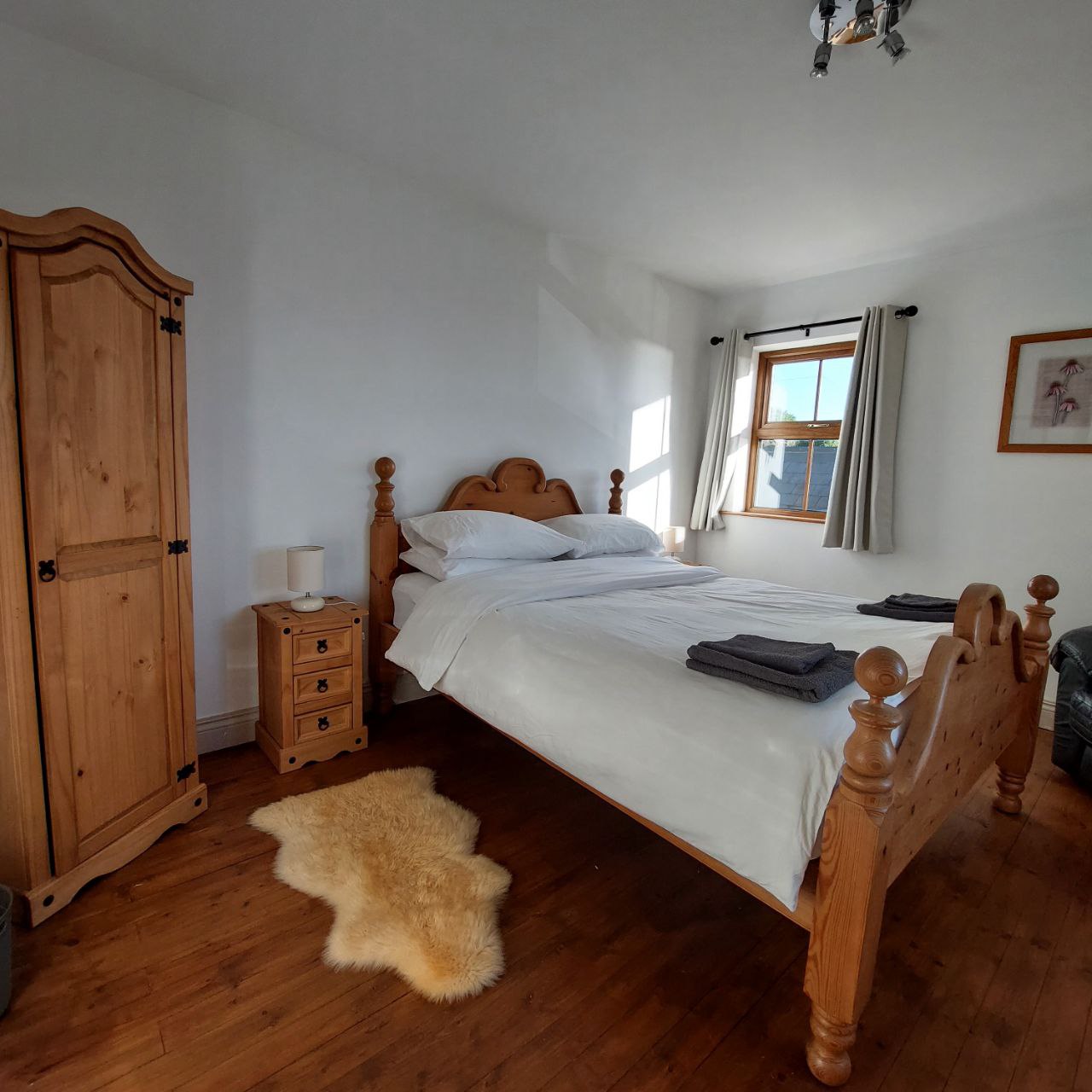 King size bed room upstairs